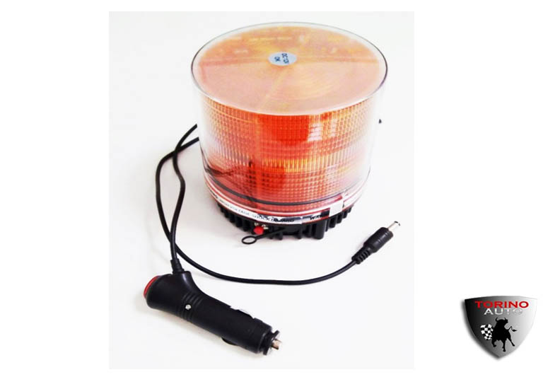 Маяк автономный светодиодный 838 Y PRETY оранжевый ("Стробоскоп-9", на магните, зарядка от прикурива