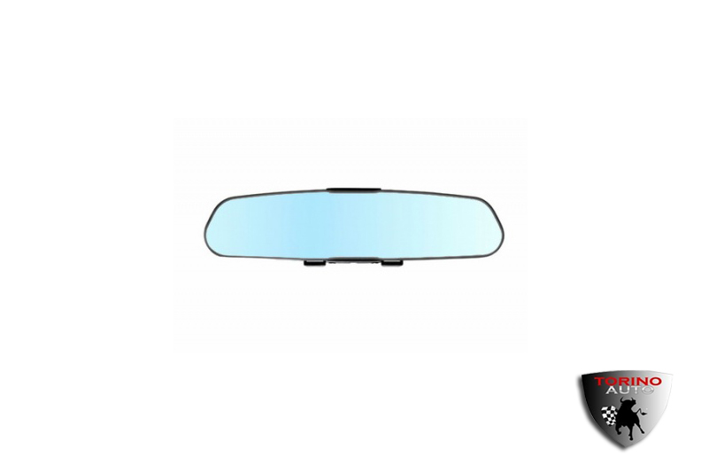 Зеркало внутрисалонное накладное панорамное Сириус-300 (300*70мм)голубой антиблик/8077С-300S