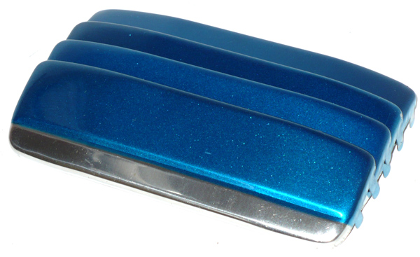 Накладка на ручку дверную наруж. декоративная "Торино" Лада 2110-12 (синяя) нерж.сталь(4шт в блистер