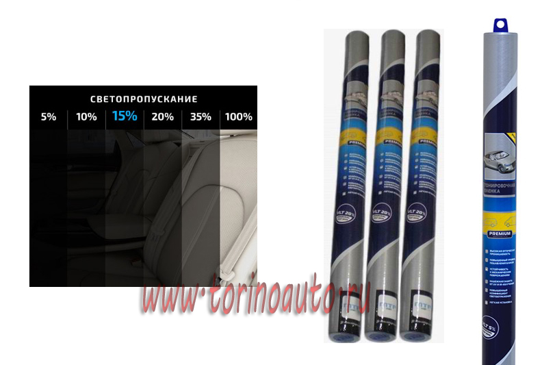 Пленка тонировочная  MTF LIGHT Premium  5% Charcoal (0.75м x 3м) Корея /30