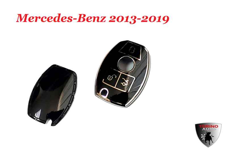 Чехол силиконовый на ключ-брелок ЧЕРНЫЙ Mercedes-Benz 2013-2019
