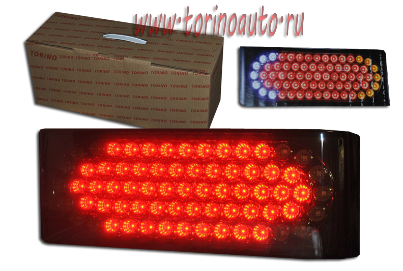 Блок фонарей TR2109-D ВАЗ 2108-09 комплект задний со светодиодами